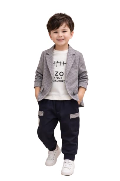 Boys Shirt Pant & Jacket Set | Cotton Blend Casual & Party Outfit...