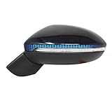 Sportliche Optik: Selbstklebende Qualitätsfolie passend für die Seitenspiegel von VW Golf VII (seit 2012): 5G, Trendline, Comfortline, Highline, Join, TGI, TCR, GTI Performance, GTE, R, IQ. Drive, 3- und 5-Türer, Limousine