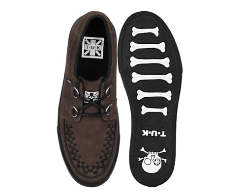 Image of TUK Suede Creeper Sneaker Shoes for Women and Men, D Ring Lace Up Shoes