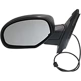 For Chevy Tahoe 2007-2014 Door Mirror Driver Side | Power | Heated | Textured Black | Replacement For 25775844 | GM1320325