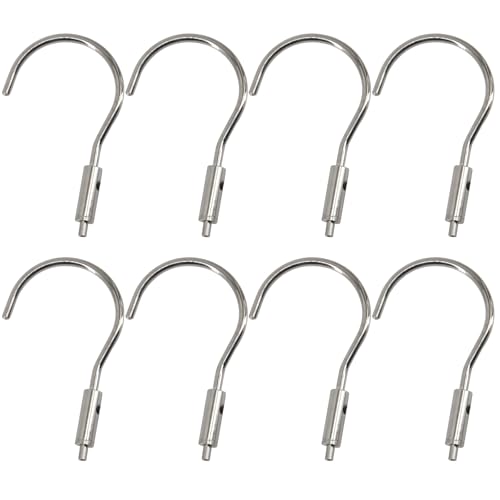 (8 Piezas) Tensores para cables de gancho para cuerda de alambre de 1 a 1.5mm, para colgar cuadros, suspensión de luces miniatura 1