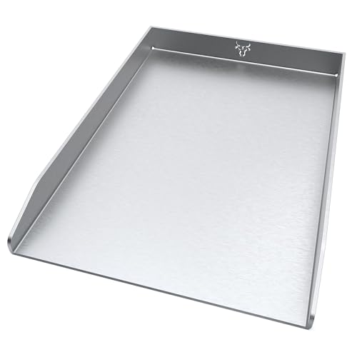 tuning-art EPL-10 Edelstahl Plancha Grillplatte passend für Rösle Videro G3 | Lebensmittelecht | Rostfrei | Spülmaschienen geeignet | Fettablauflöcher, Größe:3er Serie Bulle