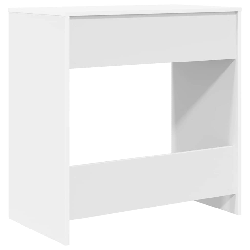 Computertisch Home Office Schreibtisch Holzwerkstoff 77,5 x 43 x 79 cm mit Regalbrettern und strukturierter Oberfläche, Stabiler Rahmen für Bürogeräte, pflegeleicht