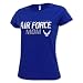 Ladies US Air Force Mom T-Shirt, medium, royal