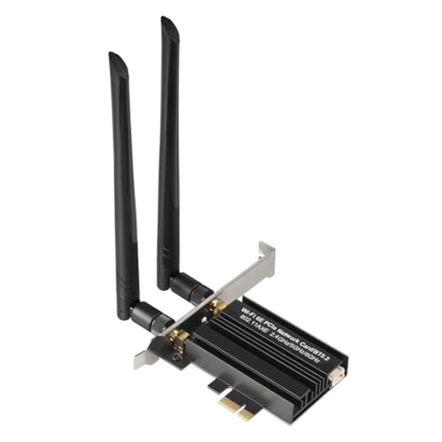 Carte Réseau PCIe WiFi 6E Bluetooth 5.2 Adaptateur Tri-Band 5374 Mbps Win11