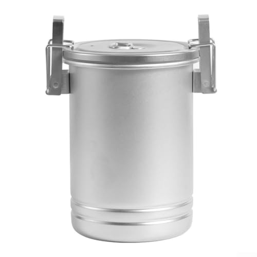 HOHOVYVY Olla de vapor de acero inoxidable con rejilla de vapor para senderismo, picnic, 21 x 15 cm