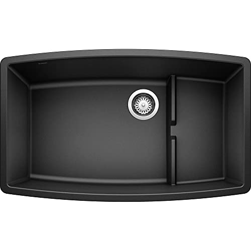 BLANCO, Anthracite 440064 PERFORMA CASCADE SILGRANIT Undermount Kitchen Sink with Colander 32.00 x 19.50 x 10.00 inches