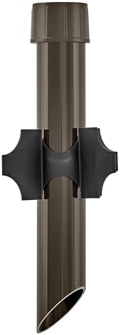 Hinkley Landscape Lighting Power Post, Lighting Mounting Post with Low Voltage Power Feed, Aluminum, 120V, Bronze Finish