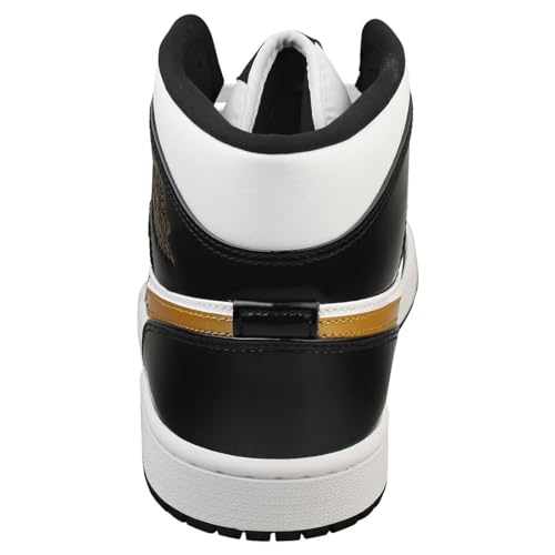 Nike Mens Jordan 1 Mid Black Gold Patent Leather (11.5 M US)4