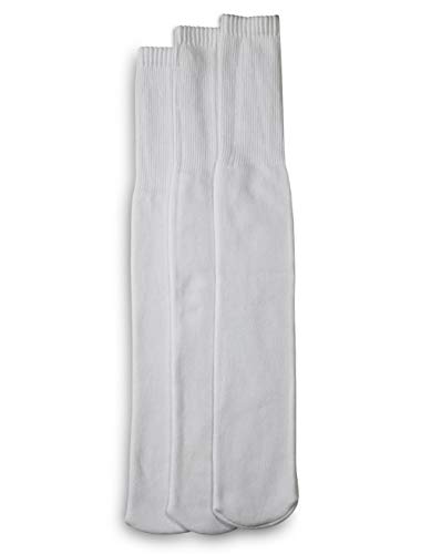 Harbor Bay by DXL Men's Big and Tall Continuous Comfort 3-pk Tube Socks White