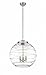 Innovations Lighting 221-3S-SN-G1213-18-LED Athens Deco Swirl - 15W 3 LED Pendant in Industrial Style-19.5 Inches Tall and 17.88 Inches Wide, Finish Color: Brushed Satin Nickel