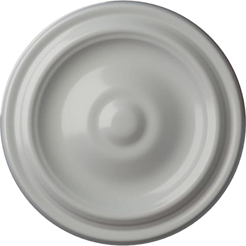 Image of 9 5 /8 inchOD x 1 1 /8 inchP Maria Ceiling Medallion (Fits Canopies up to 1 3 /4 inch), Frost