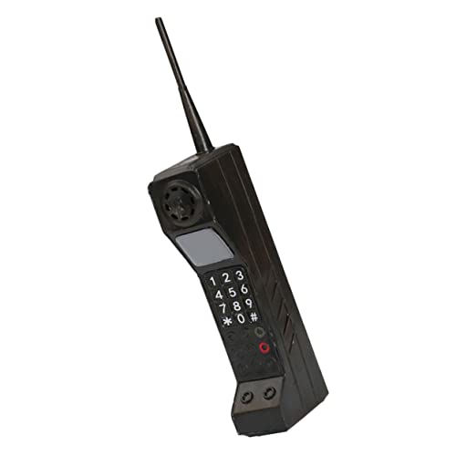 Téléphone portable vintage noir en fer pour décoration rétro