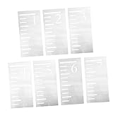 LEDMOMO 7個 成長 テンプレート 定規 成長 チャート ステンシル 成長 チャー