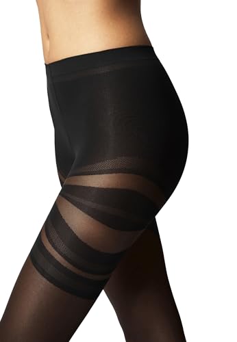 Wolford Venus Tights For Women 20 Denier Sheer-Opaque Matte Pantyhose with Dynamic Line Design Soft Waistband Circular Knit3