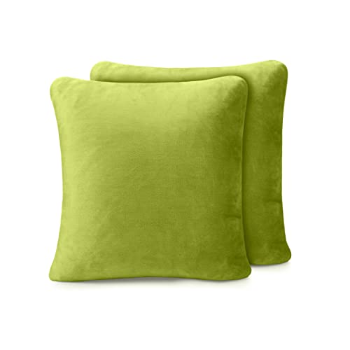 Amago - Kissenbezug 2er Set, Cashmere-Feeling, 50 x 50 cm - Limone