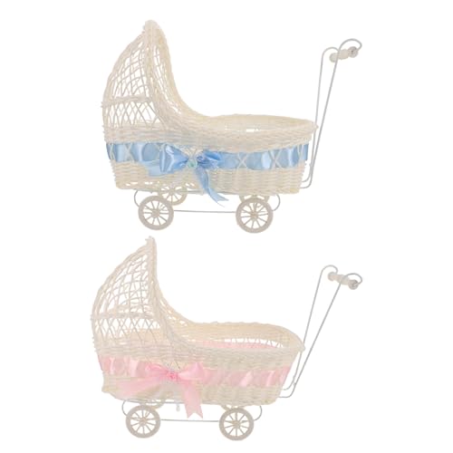 Centre de table baby shower : résolvez votre décoration avec ces paniers poussette