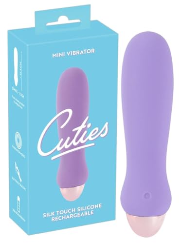 Cuties Mini-Vibrator Purple - stimulierender Vibro-Stab für Damen und Herren, 7 Vibrationsmodi, klein und diskret, für unterwegs, wasserdicht, lila