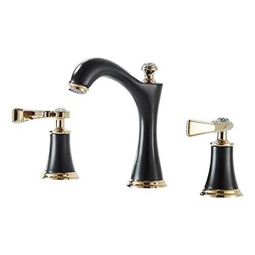 Robinet de lavabo de salle de bain en laiton-noir pour une routine moderne