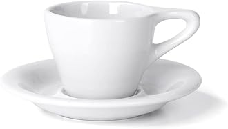 notNeutral Lino Porcelain Cup & Saucer Espresso 3 oz (White, 3 oz)