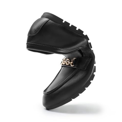 DREAM PAIRS Loafers for Women Casual Comfortable Slip On Flat Lightweight Leisure Work Shoe Comfort Walking Shoes,Size 10,Black-Pu,DWUMSP2501
