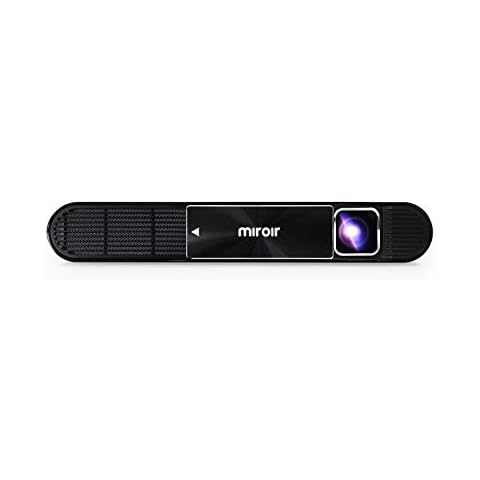 Miroir M631 Ultra Pro Portable 1080p Projector, 700 Lumen, 120” Image, 4K Input Support, Home Theater, Gaming, USB – C Charge Video, Native 1080p Resolution (1920 x 1080p), Rechargeable Battery Cover