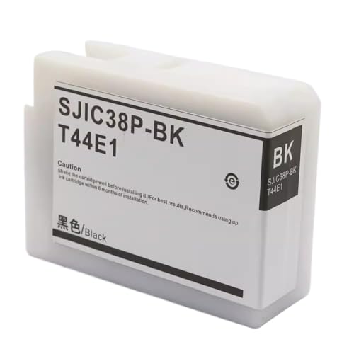 Cartouche SJIC38P T44E1 noire pour stopper les lignes d'impression blanches sur étiquettes CW-6030A