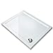 SIRHONA Receveur de douche extra plat 120x80x4 cm bac a douche rectangulaire blanc