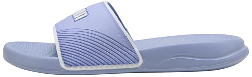 PUMA Unisex's Popcat 20 Go Slide Sandal, Intense Lavender PUMA White, 39 EU