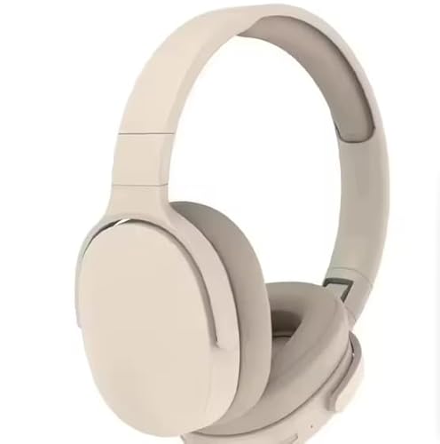 Generico Cuffie Over-Ear Bluetooth 5.3 Pieghevoli | Wireless Senza Fili con Microfono | Autonomia Lunga e Audio Hi-Fi Stereo per Sport, Viaggi, Ufficio (Nude)