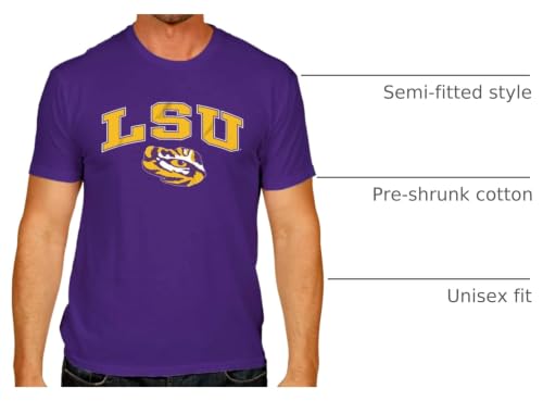 Image of NCAA Gameday Cotton T-Shirt for Men and Women | Officially Licensed NCAA Tee - Preshrunk Ring-Spun Cotton - Screen-Printed Team Logo