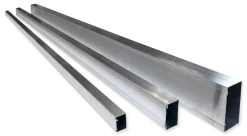Electriduct Aluminum Cable Raceway - 2" W x 1" H x 58" - Pack of 3