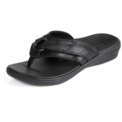 Image of PowerStep Archwear, Women's Arch Supporting Thong Sandal, Women's Orthotic Casual Dress Flip Flop, Shock Absorbing Sole, Plantar Fasciitis Relief, Neutral Arch, Lightweight, Non-Slip Tread