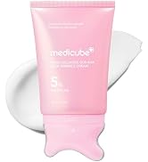 medicube PDRN Collagen Gua Sha Neck Wrinkle Cream | Built-In Gua Sha Massager with Volufiline 5% ...
