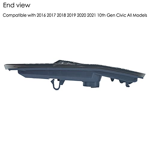 Autojoy Club Jdm Smoked Lens White Full Led Bulb Front Side Marker Light Compatible With 2016-2021 10Th Gen Honda Civic Sedan Coupe Hatchback, Powered By 90-Smd Led, Replace Oem Sidemarker Lamps #TOP5