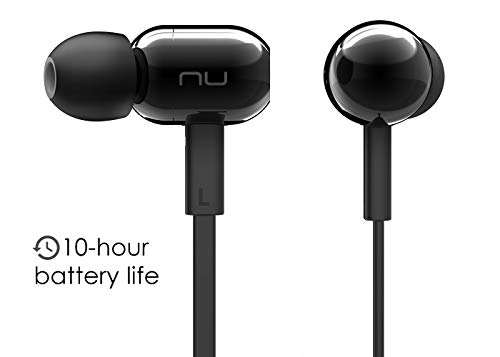 NuForce BE Live2 Affordable Wireless Earbuds with Microphone, Gym Headphones, 10h Battery, AAC
