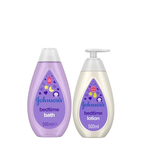 JOHNSON'S® Baby Good Night Bundle | Bedtime Bath 500ml | Bedtime Lotion 500ml
