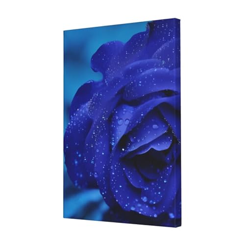 Toile murale roses bleues QQLADY pour décoration moderne de salon