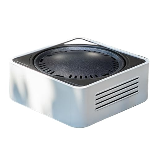 Barbacoa de carbón portátil para acampar – estufa de barbacoa compacta para exteriores – carbón portátil – para casa, camping, jardín, viajes, picnic, playa, cocina de interior y de interior
