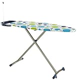 Amazon Basics Ironing Board Large Deluxe, with Retractable Iron Rest, 135x46 cm - Dark Gold