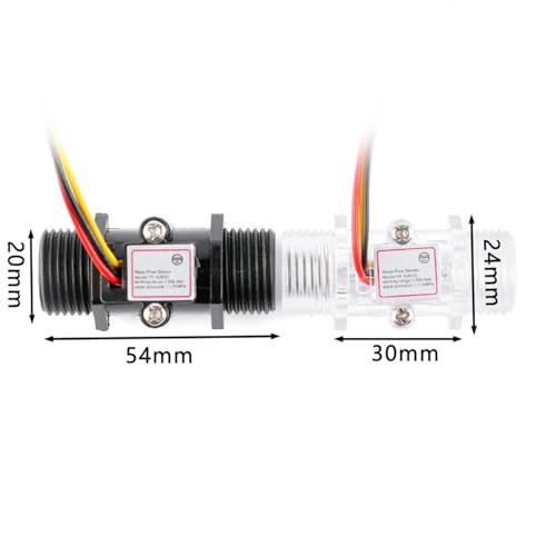 Débitmètre de fluide transparent G1/2 avec turbine visible - 3
