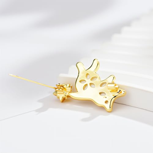 Image of Cute Animal Brooch Pins, Animal Theme Brooches Accessories for Clothes, Birthday Christmas Gift for Women