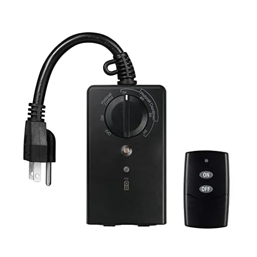 BN-LINK Outdoor Light Timer Waterproof 15A, 24-Hour Plug in Light Sensor Countdown Timer (2, 4, 6 or 8 Hours Mode), 100ft Range Remote Control with 2 Grounded Outlets for Home and Garden, ETL Listed