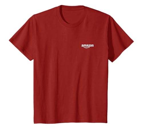 Amazon ロゴ (ホワイト) ワンポイント Tシャツ