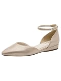Tamaris Damen Ballerina mit Strap flach, metallic, 40 EU
