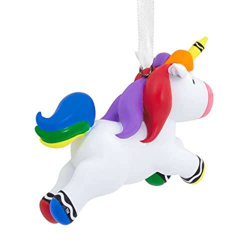 Hallmark Crayola Unicorn Resin Christmas Ornament image 4
