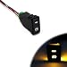 Xotic Tech Factory Style 4-Pole 12V Push Button Switch w/LED Background Indicator Lights for Fog Lights, DRL, LED Light Bar, etc (39mm Standard Size)