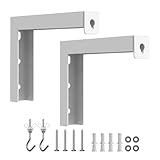 Faites glisser le crochet de montage le long du support pour optimiser la position de l'écran de projection. Nous fournissons tout le matériel nécessaire pour soulever et accrocher votre toile.