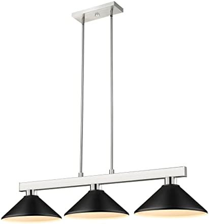Z-Lite 152BN-MMB Cobalt Pendant, 3-Light 300 Total Watts, Brushed Nickel