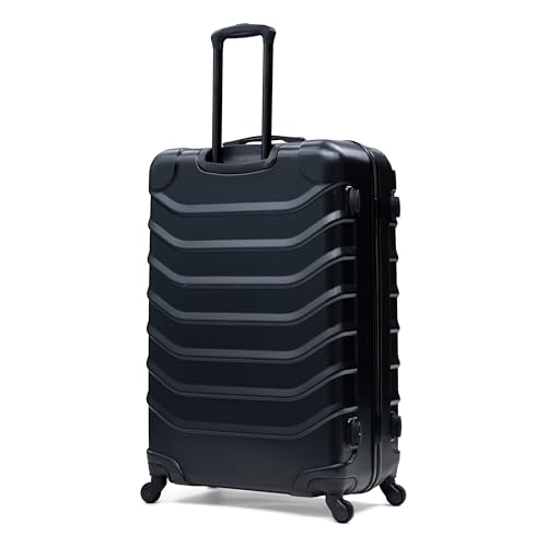 Image of InUSA ENDURANCE Luggage with Spinner Wheels | Durable Lightweight Hardshell Suitcase, Travel Sets with Handle and Trolley | (20in, 24in, 28in, 32in) 4 Pieces Luggage Set | Black